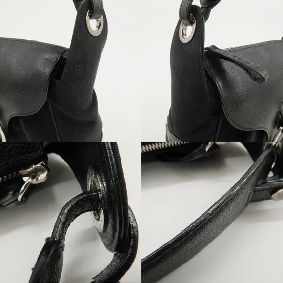 💎✨Beautiful✨💎Authentic BVLGARI Logo Mania Canvas Leather Hand Bag - Picture 8 of 15